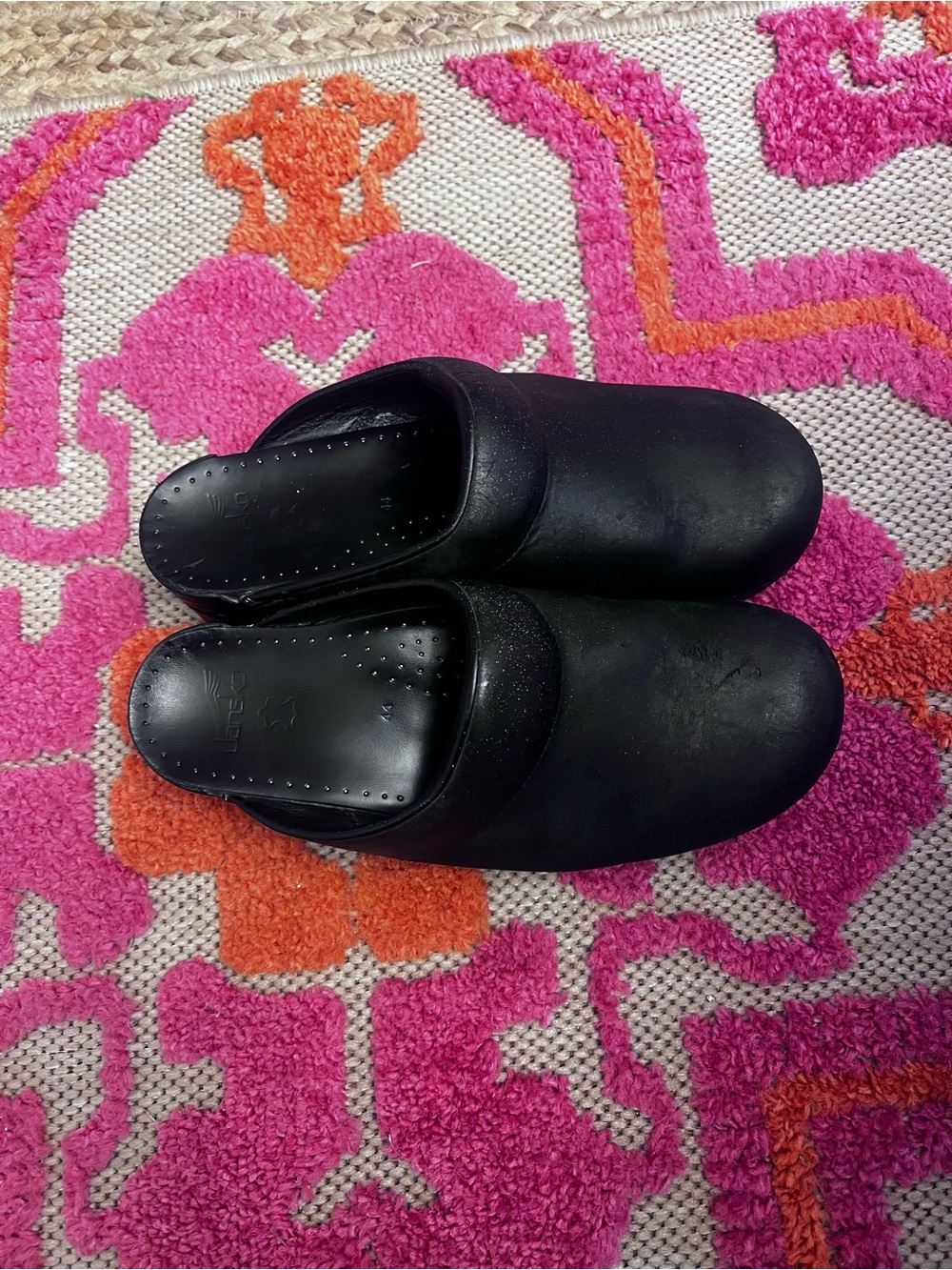 Women's Black Slip-On Clogs - Comfortable Everyday Shoes dansko 44